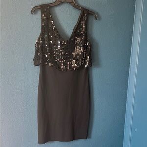Forever 21 Black Sequin Mini Dress